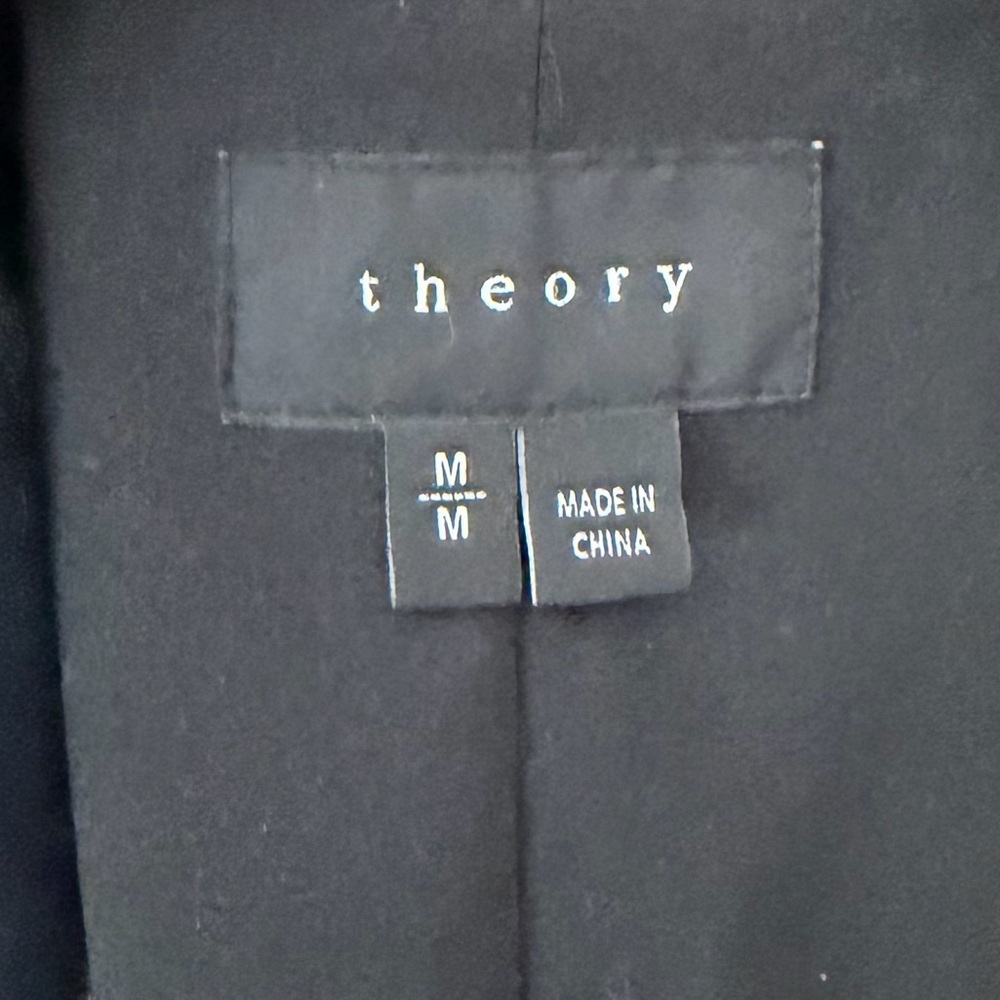 Theory Adashi K Moto Jacket Blazer Tweed Wool Quiet Luxury Business Casual Med - Picture 14 of 16